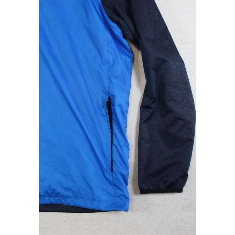 Nike Jacket Mens Large Blue Gray Quarter Zip Logo Colorado National Golf Club